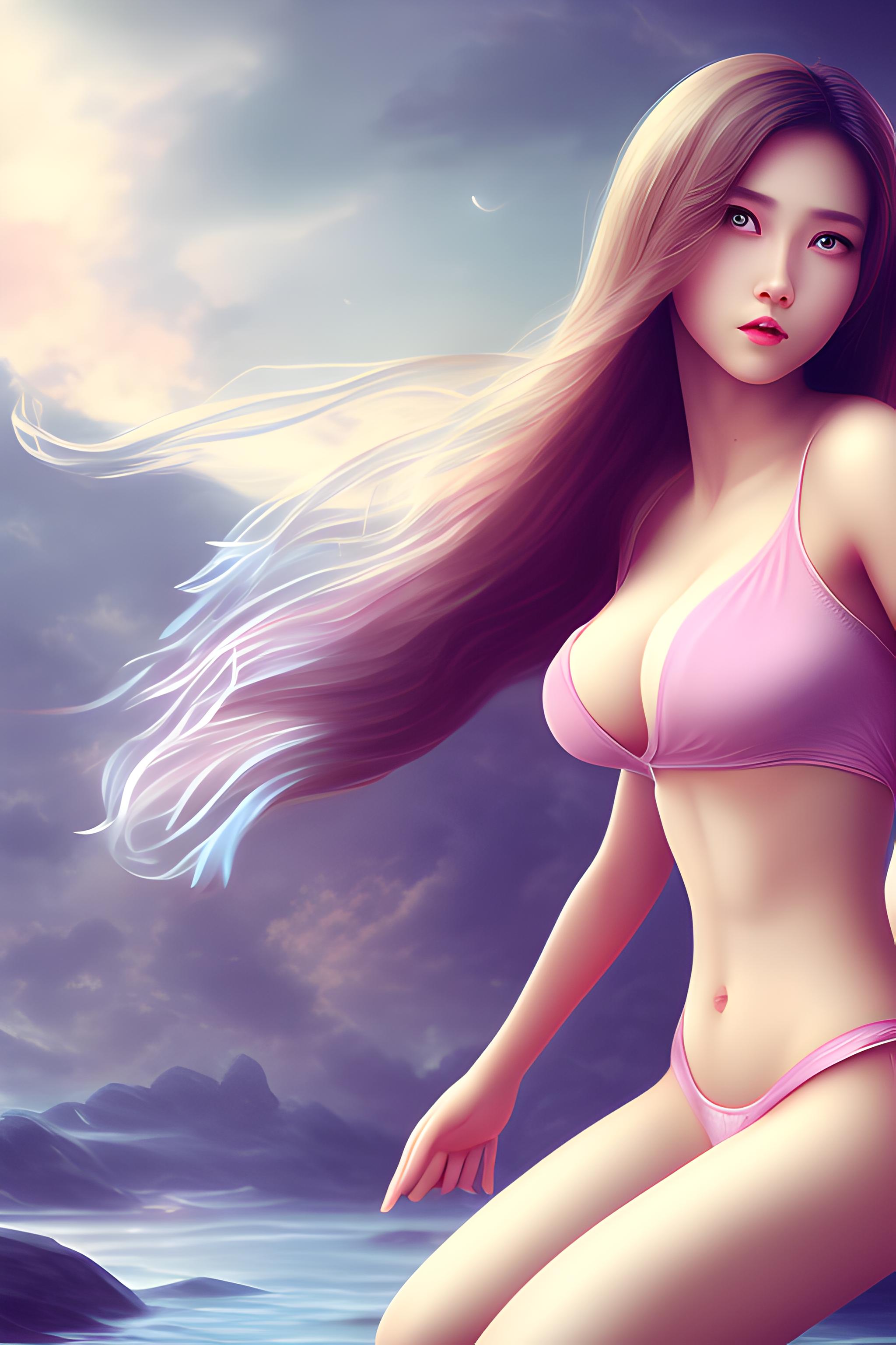 露出乳房南半球的性感美女3D动漫
